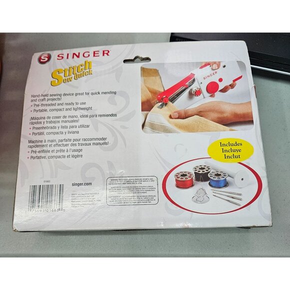 Singer Stitch Sew Quick Handheld Sewing Machine Kit Portable Compact Lightweight - Picture 3 of 3